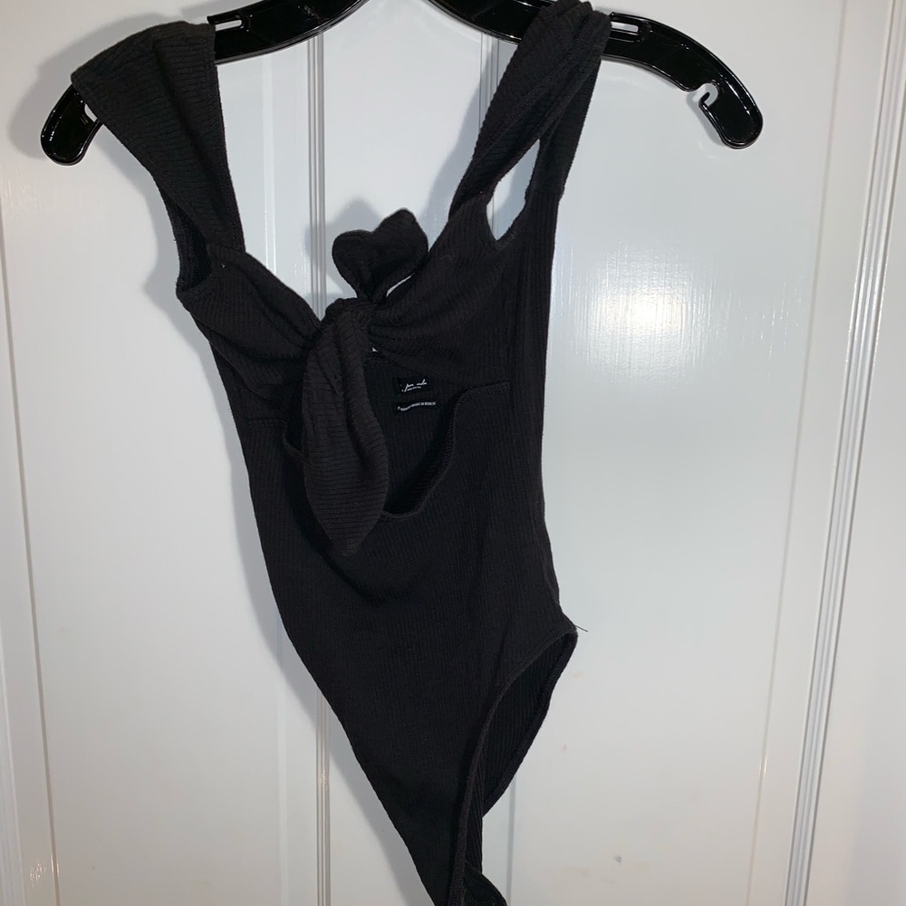 Black tie bodysuit